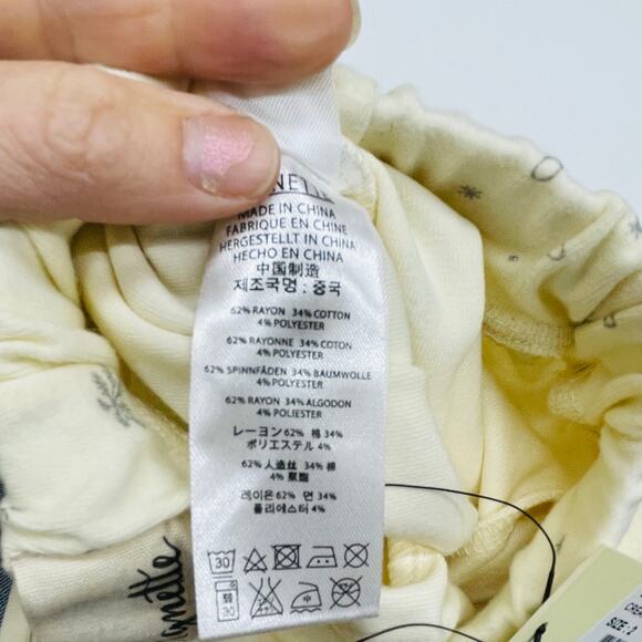 NWT Vignette 7Y Jillian Lounge Pants in Cream Snow Flake - Picture 4 of 4